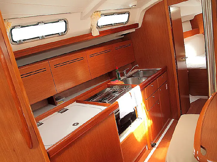 Beneteau Cyclades 39.3 - Interior - kitchen (photo taken 2019)