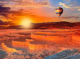Hot Air Balloons in Pamukkale